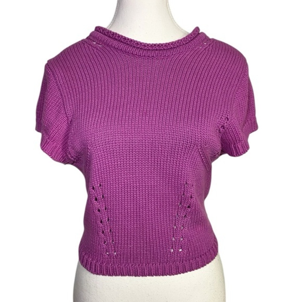 Ulla Johnson Arden Cotton-Blend Chunky Knit Open Back Crop Sweater Top